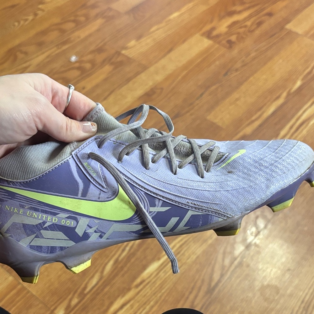 Nike Gray and Lime Green Soccer Cleats